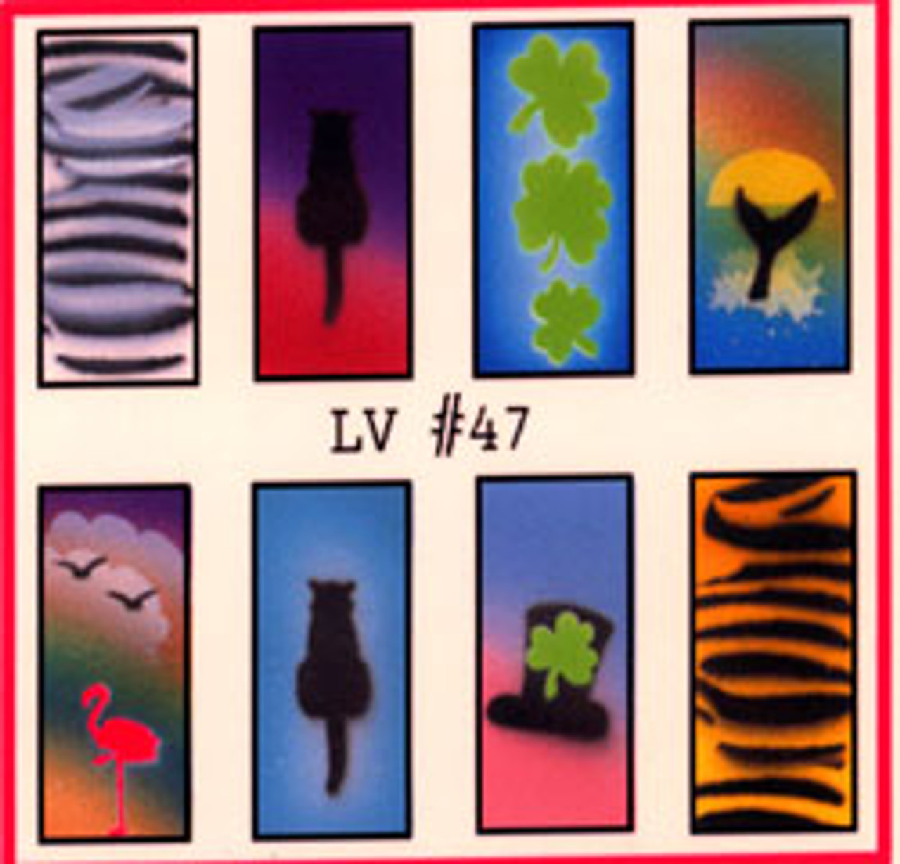 Airbrush LV Stencil # 47