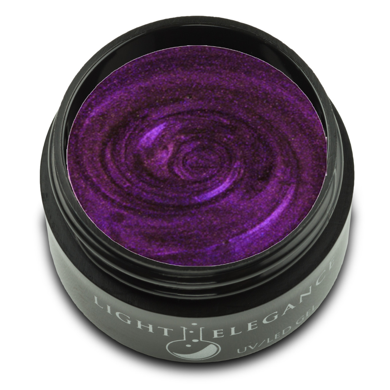 Light Elegance UV/LED Glitter Gel Violet - .57 oz (17 ml)