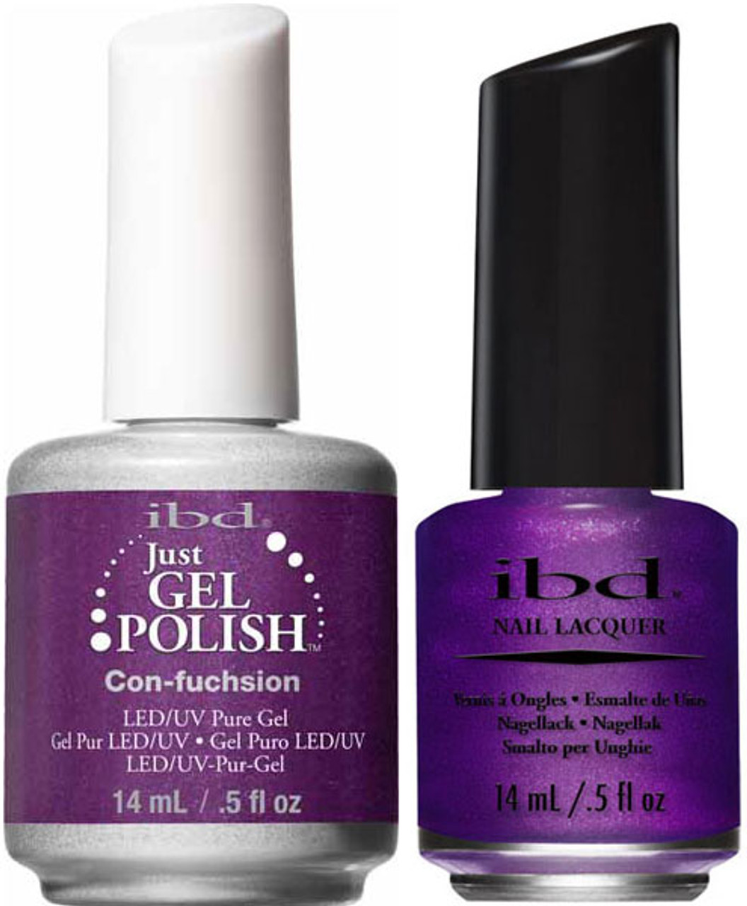 ibd Just Gel Polish & Nail Lacquer Con-Fuchsion - .5oz