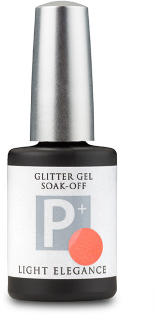 Light Elegance P+ Glitter Gel Polish Orange Crush - 11.8 ml