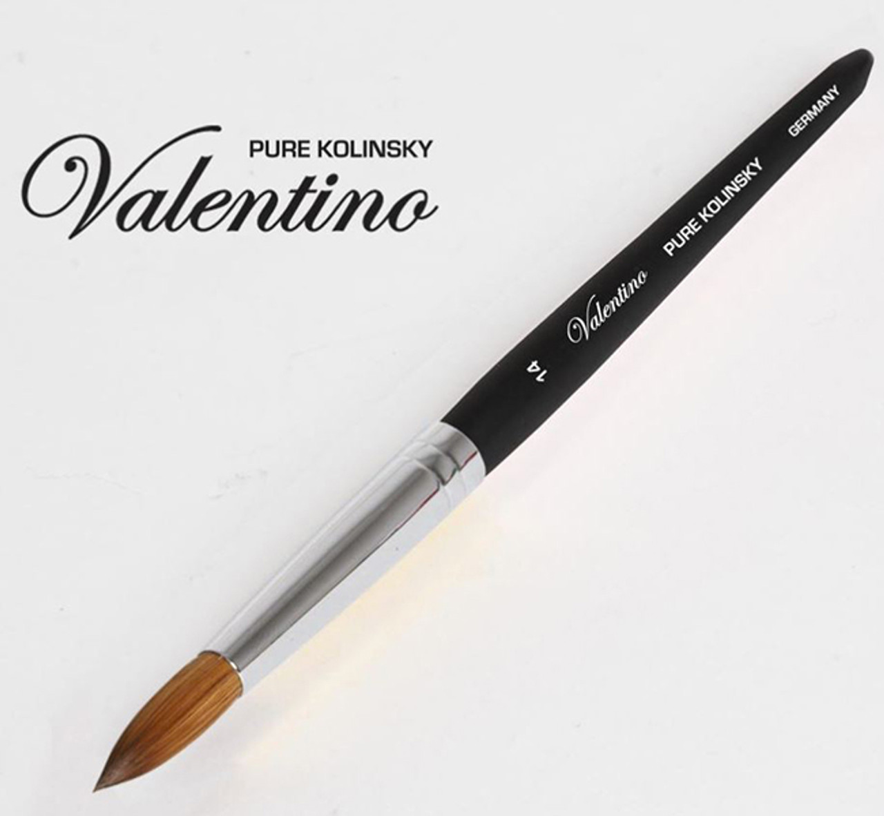 Valentino Pure Kolinsky Black Wood Handle #14