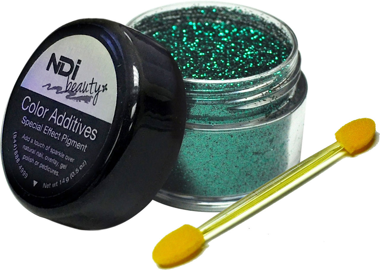 NDI beauty Metallic Glitter Glamour Green - .5oz