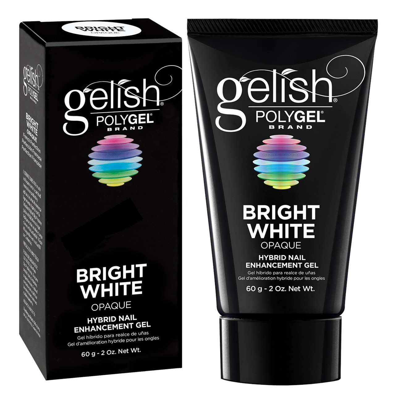 Gelish POLYGEL Nail Enhancement Bright White - 2 oz / 60 g