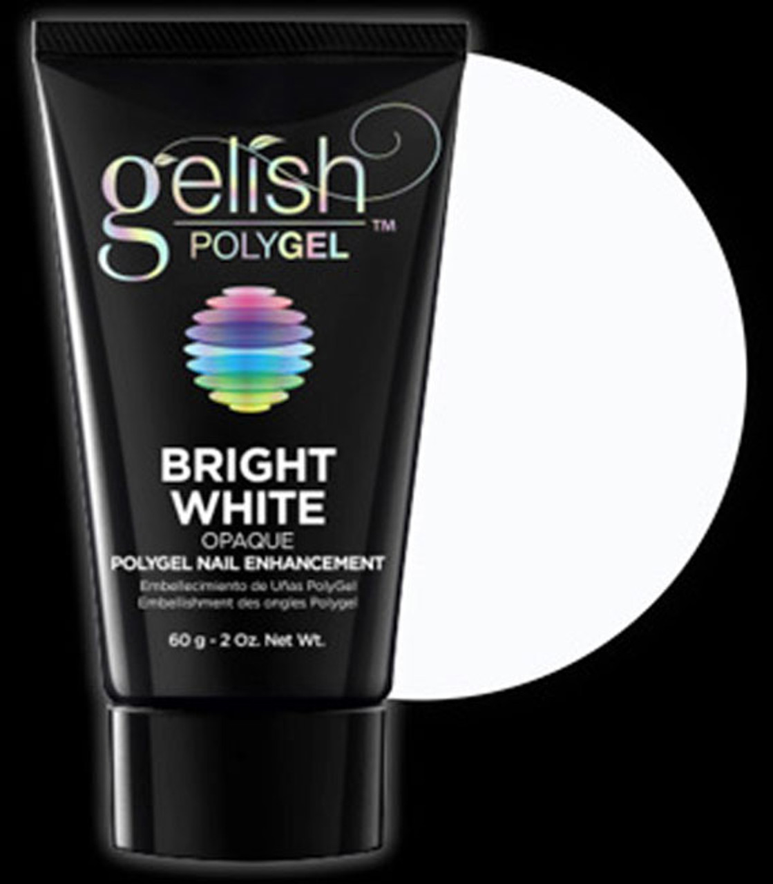 Gelish POLYGEL Nail Enhancement Bright White - 2 oz / 60 g