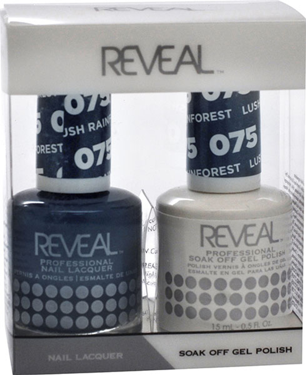 Reveal Gel Polish & Nail Lacquer Matching Duo - LUSH RAINFOREST - .5 oz