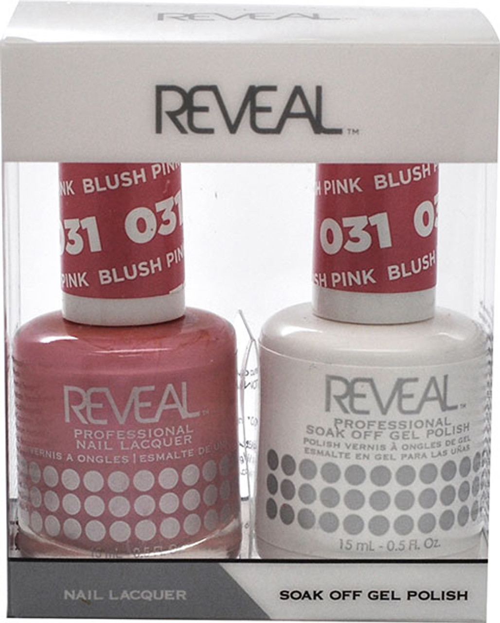 Reveal Gel Polish & Nail Lacquer Matching Duo - BLUSH PINK - .5 oz