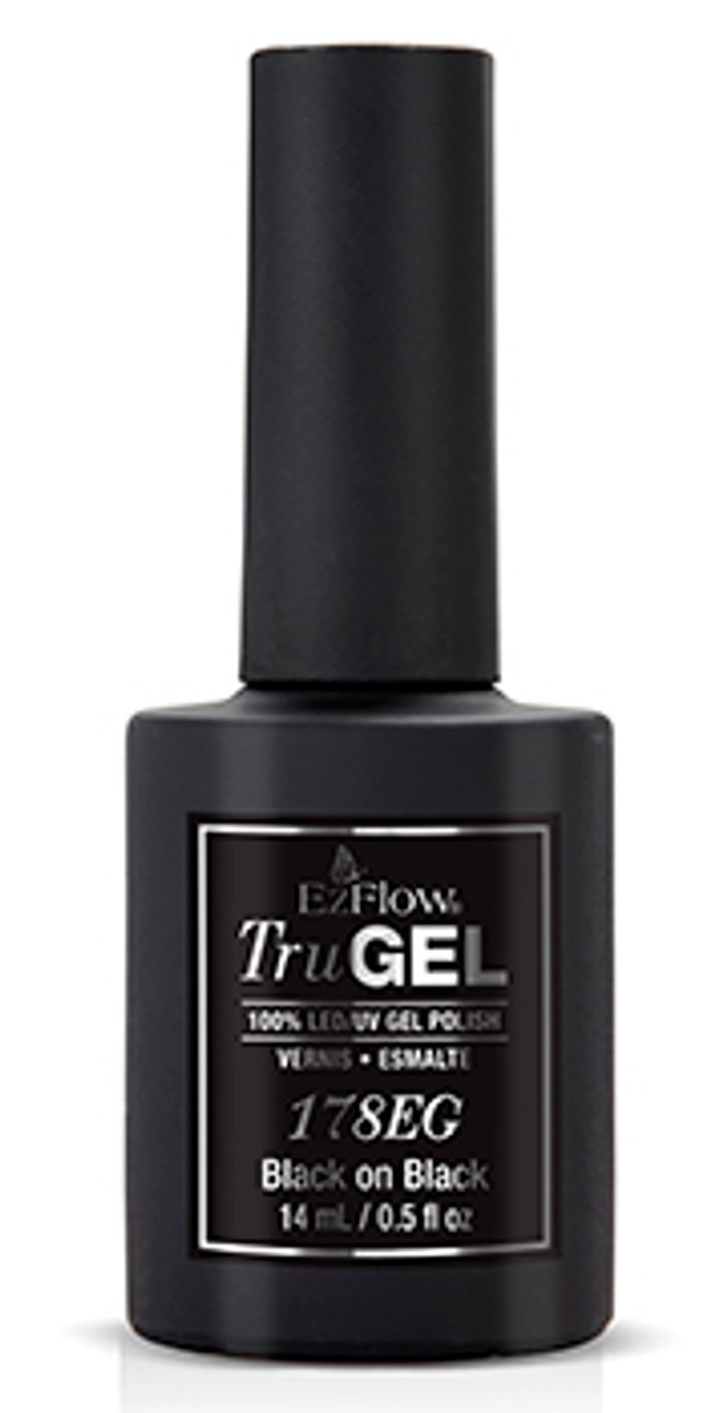 EzFlow TruGEL LED/UV Black on Black 178EG - 14 mL / 0.5 fl oz