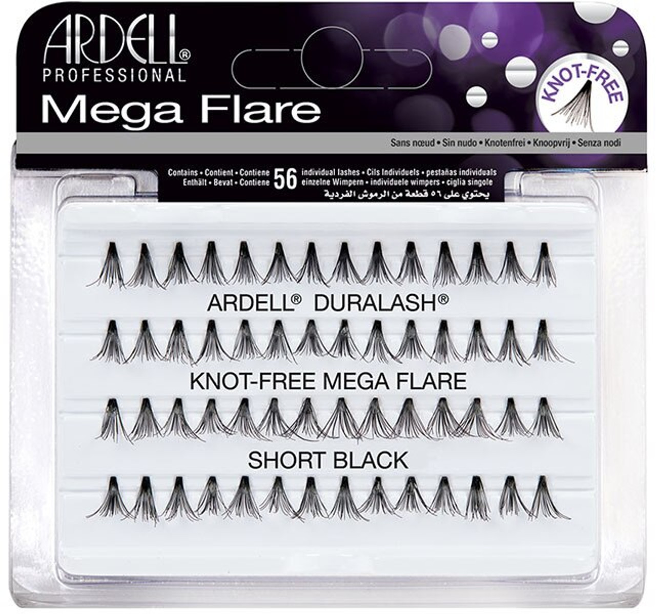 Ardell Duralash Mega Flare - Knot-Free Mega Flare Short Black