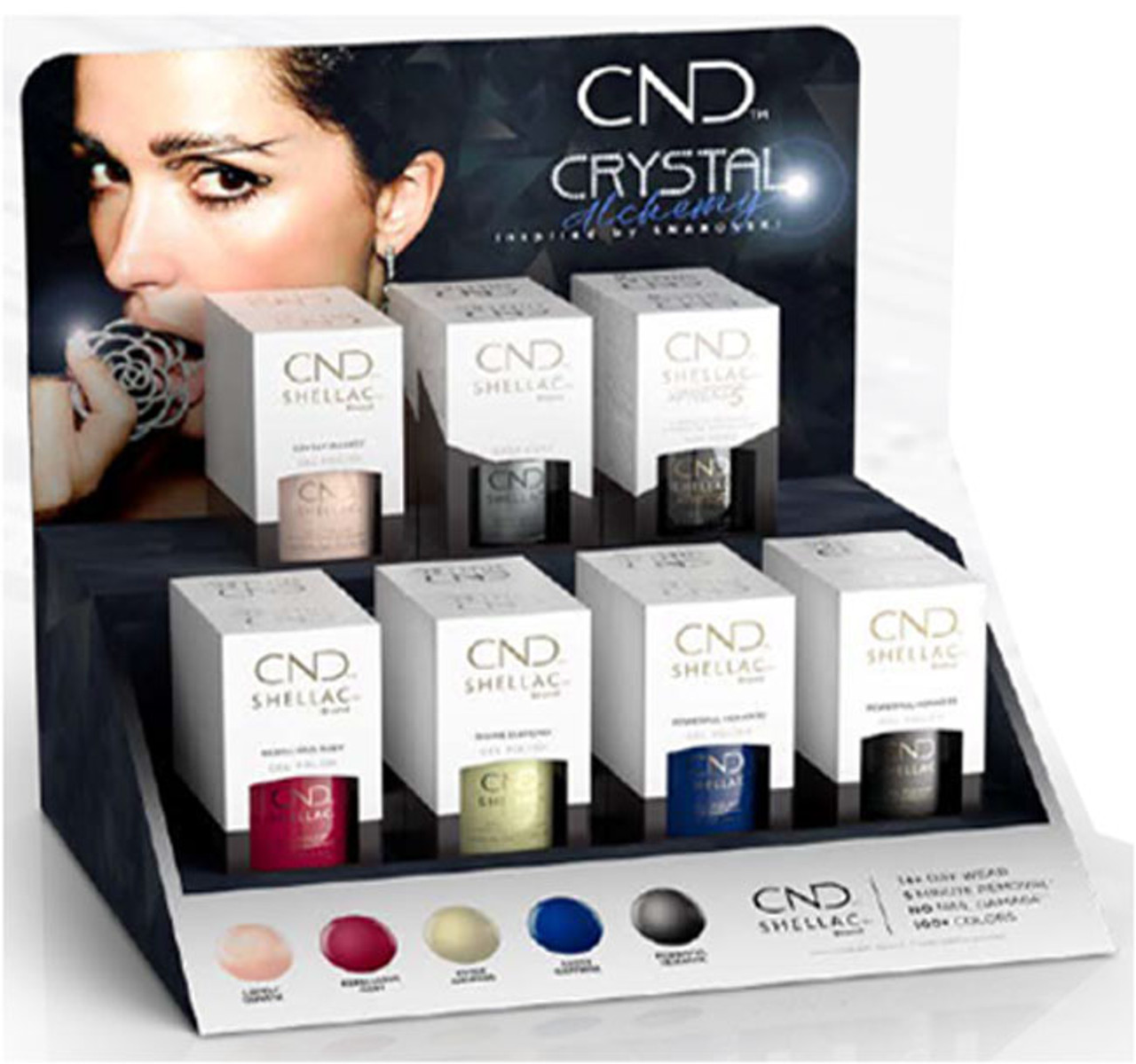 CND Shellac Gel Polish Crystal Alchemy Collection - 14PC POP Display