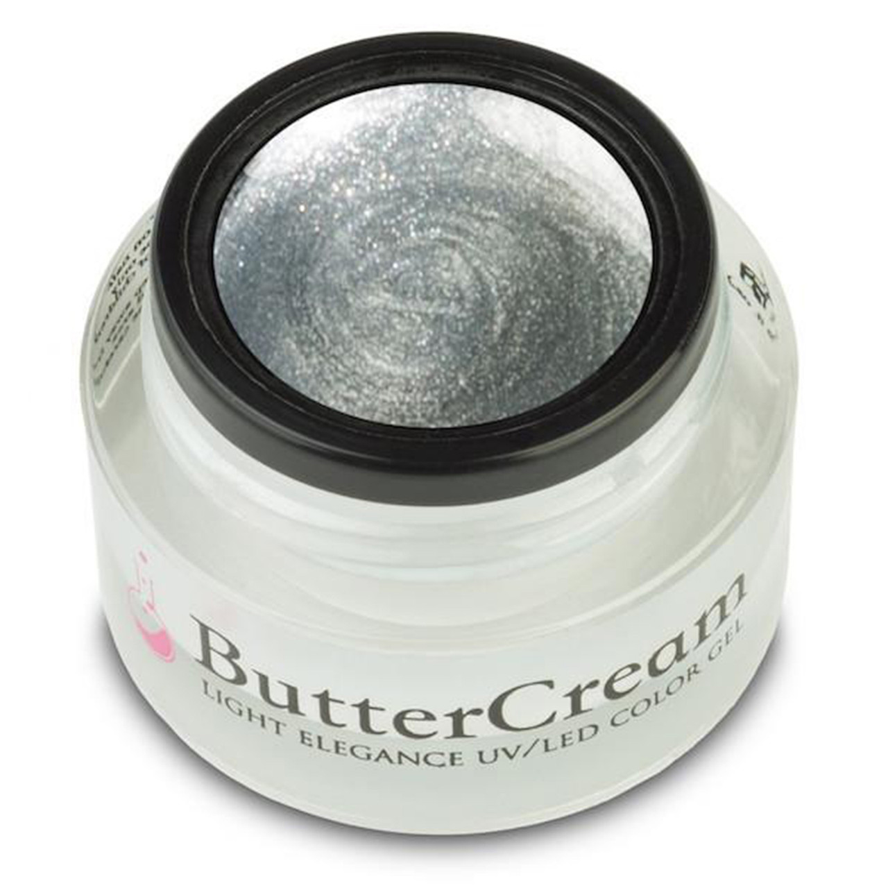 Light Elegance UV/LED Silver Metallic ButterCream Color Gel - 5 ml