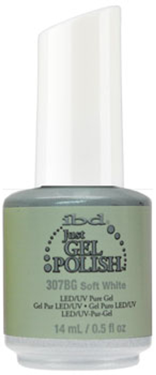 ibd Just Gel Polish Soft White - .5 fl oz