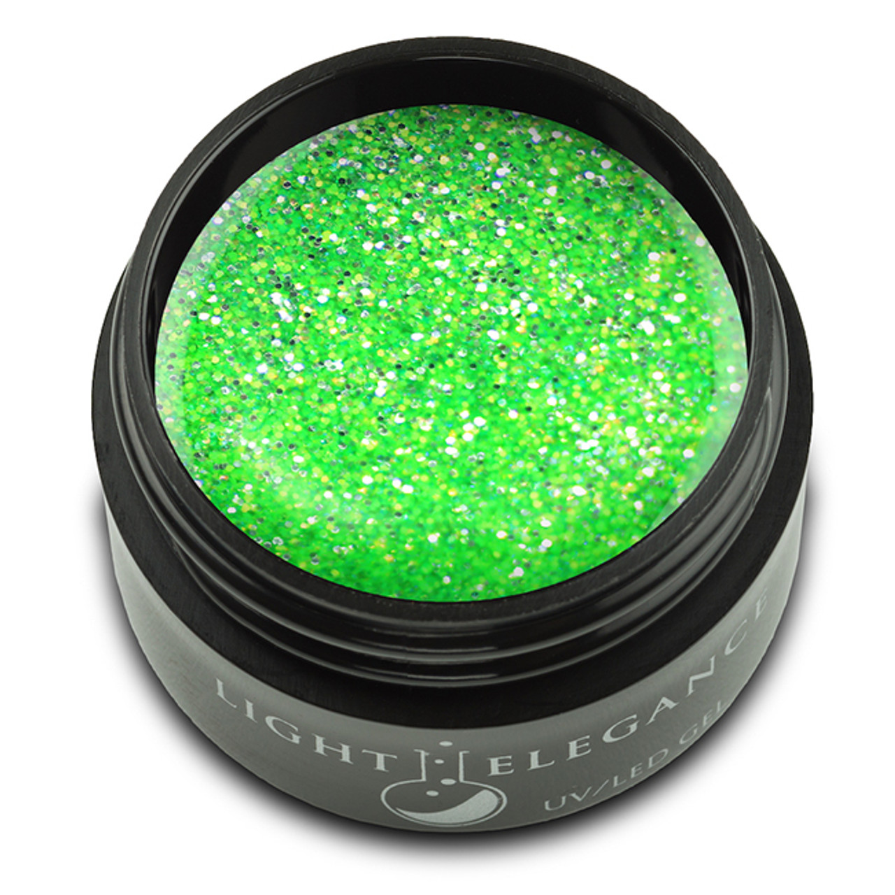 LE Light Elegance UV/LED Glitter Gel Kiwi to My Heart - .575 Oz (17 mL)