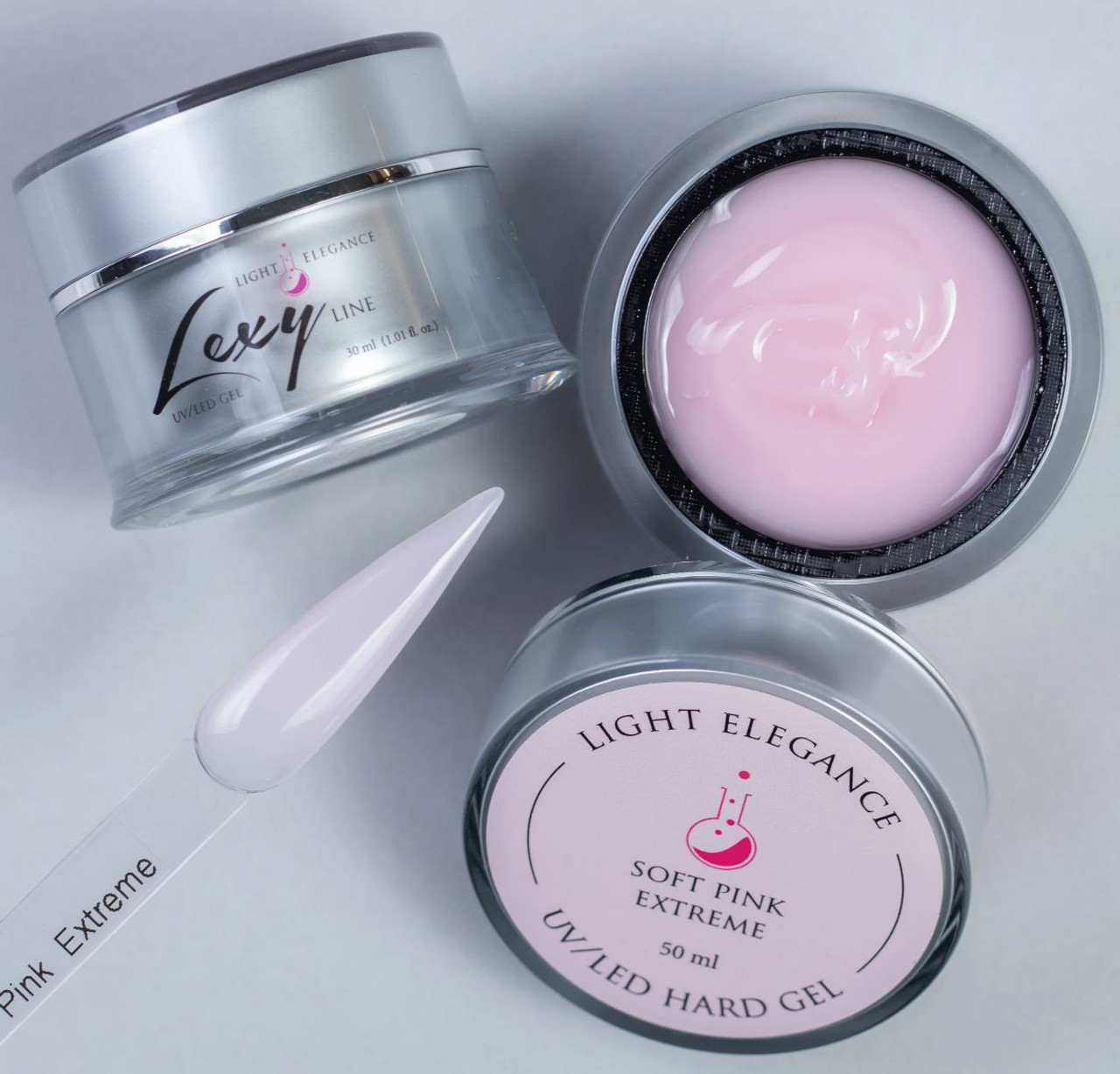 Light Elegance Lexy Line UV/LED Building Gel Soft Pink Extreme - 8 mL
