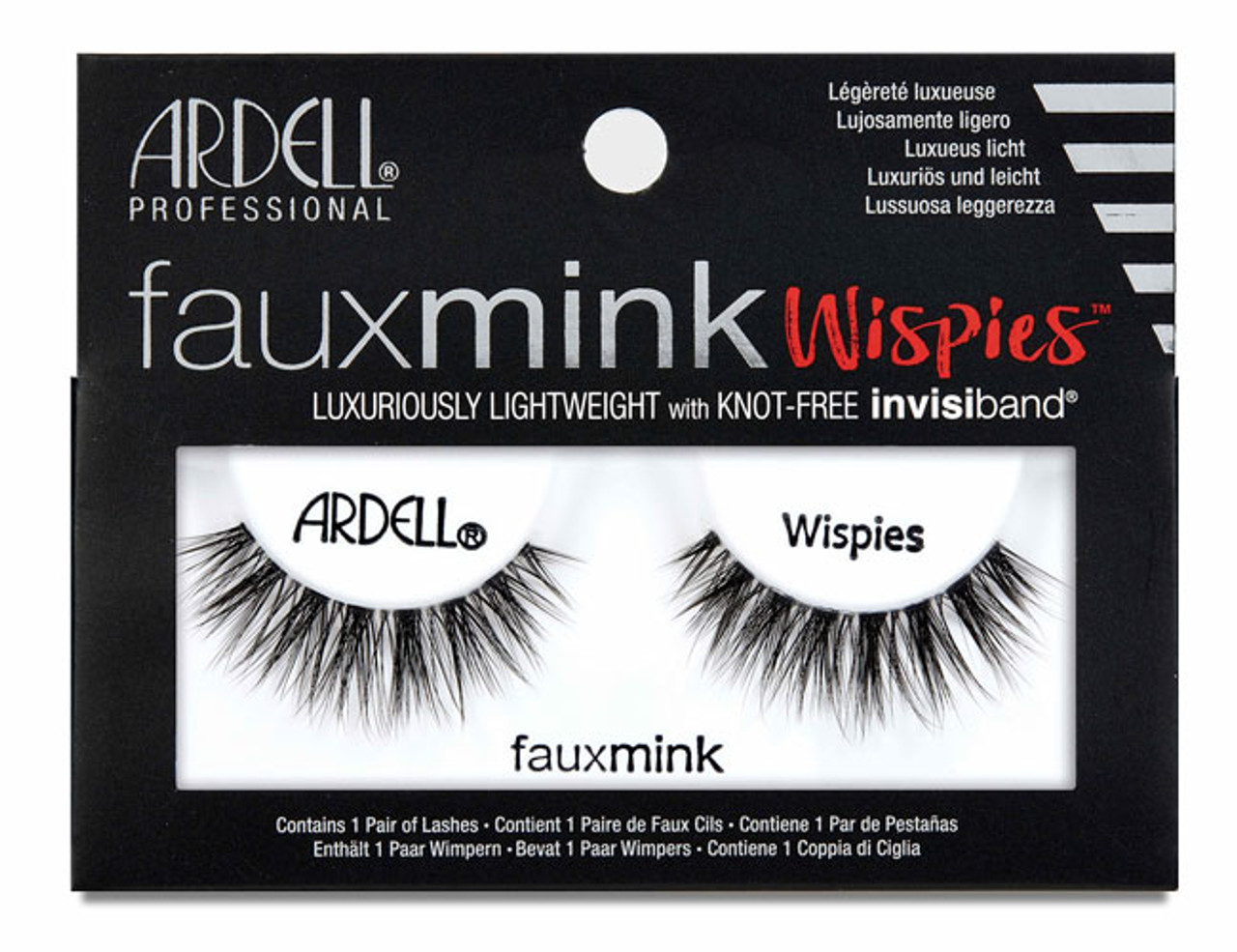 Ardell Fauxmink Luxuriously Lightweight with Knot-Free Invisiband Wispies