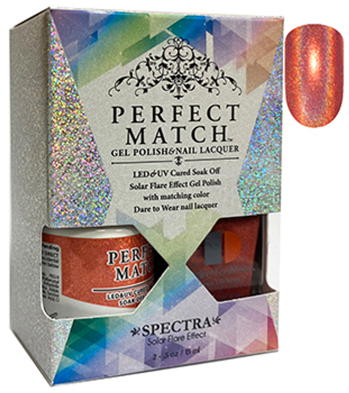 LeChat Perfect Match Spectra Gel Polish + Nail Lacquer Mars - 5oz