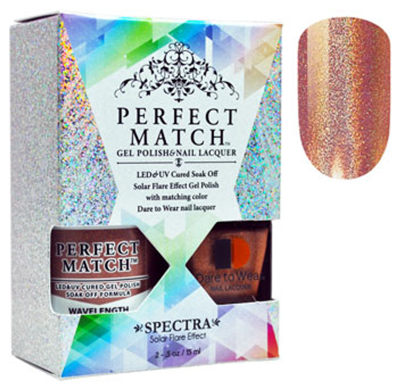 LeChat Perfect Match Spectra Gel Polish + Nail Lacquer Wavelength - 5oz