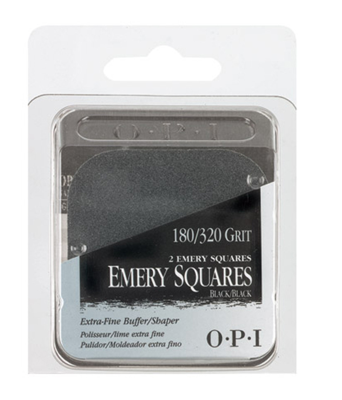 OPI Emery Squares - Black / Black - 180 / 320 Grit