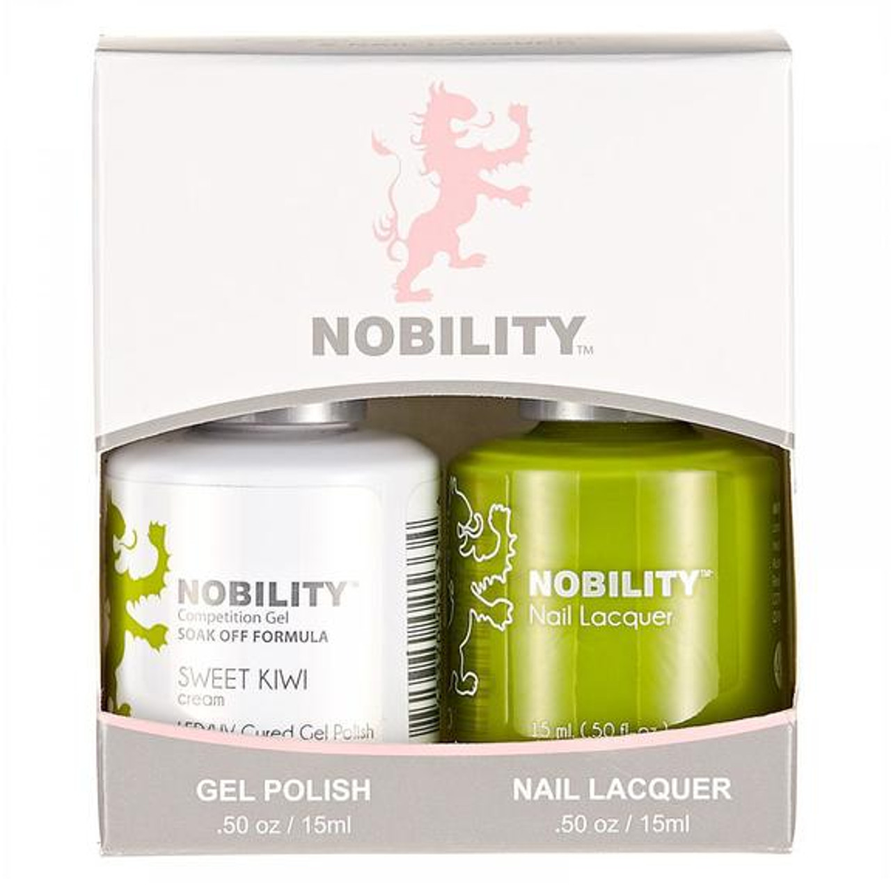 LeChat Nobility Gel Polish & Nail Lacquer Duo Set Sweet Kiwi - .5 oz / 15 ml