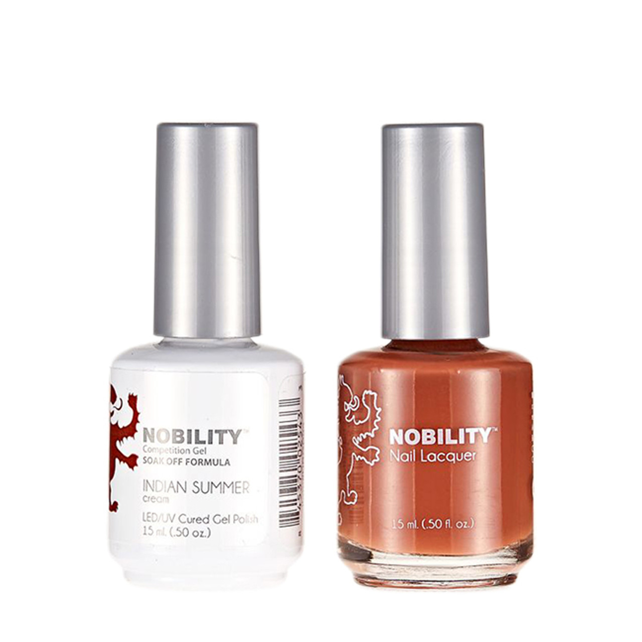 LeChat Nobility Gel Polish & Nail Lacquer Duo Set Indian Summer - .5 oz / 15 ml
