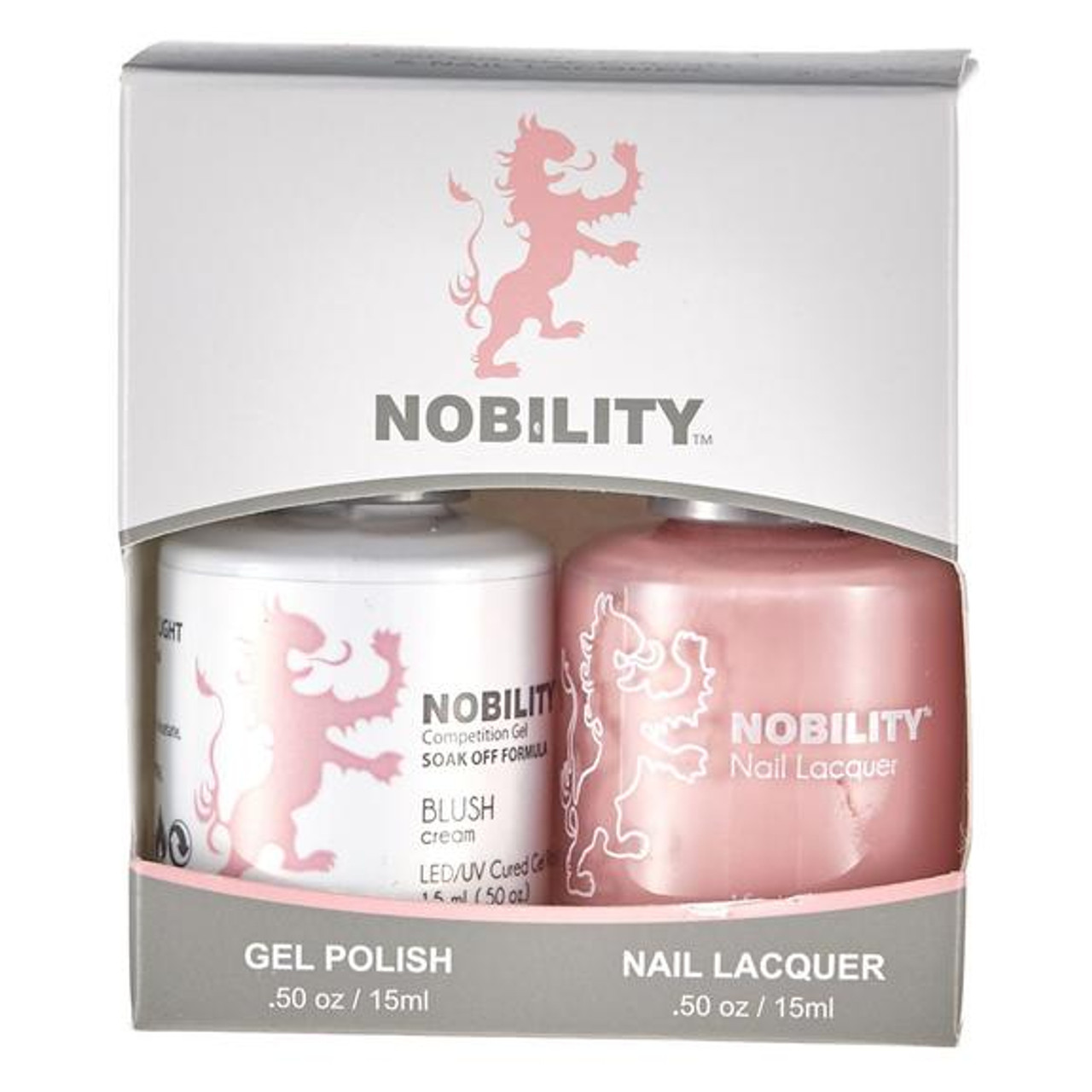 LeChat Nobility Gel Polish & Nail Lacquer Duo Set Blush - .5 oz / 15 ml