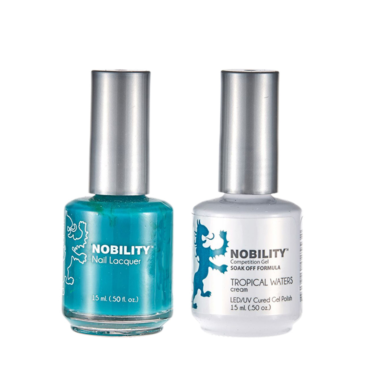 LeChat Nobility Gel Polish & Nail Lacquer Duo Set Tropical Waters - .5 oz / 15 ml