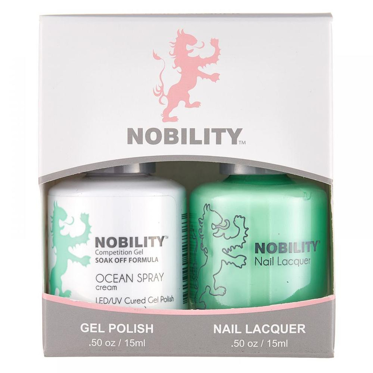 LeChat Nobility Gel Polish & Nail Lacquer Duo Set Ocean Spray - .5 oz / 15 ml
