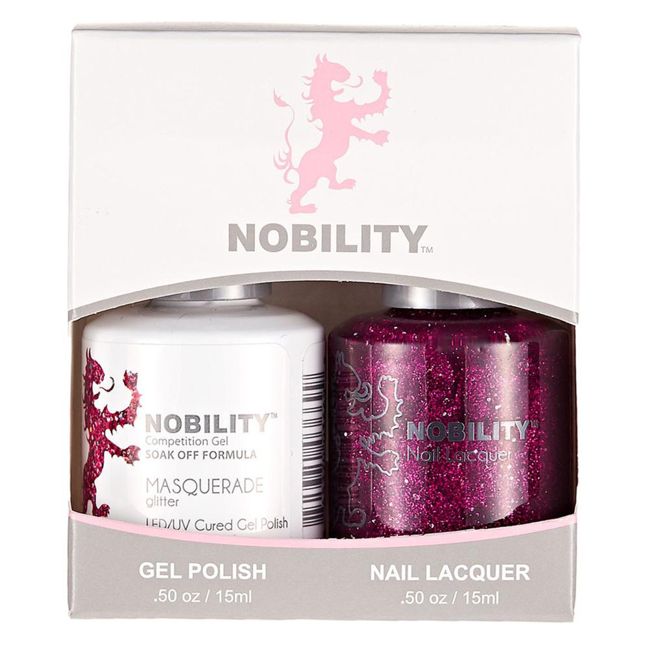 LeChat Nobility Gel Polish & Nail Lacquer Duo Set Masquerade - .5 oz / 15 ml