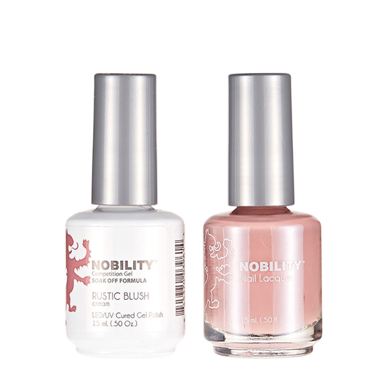 LeChat Nobility Gel Polish & Nail Lacquer Duo Set Rustic Blush - .5 oz / 15 ml