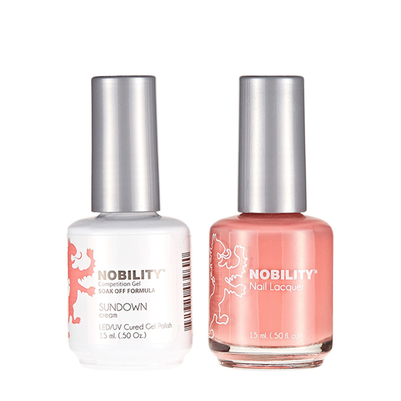 LeChat Nobility Gel Polish & Nail Lacquer Duo Set Sundown - .5 oz / 15 ml