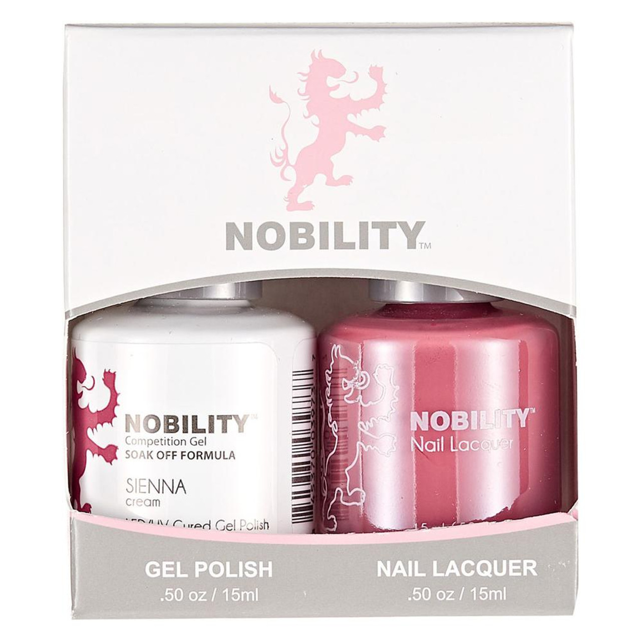 LeChat Nobility Gel Polish & Nail Lacquer Duo Set Sienna - .5 oz / 15 ml