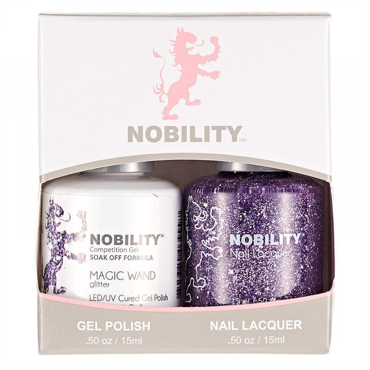 LeChat Nobility Gel Polish & Nail Lacquer Duo Set Magic Wand - .5 oz / 15 ml