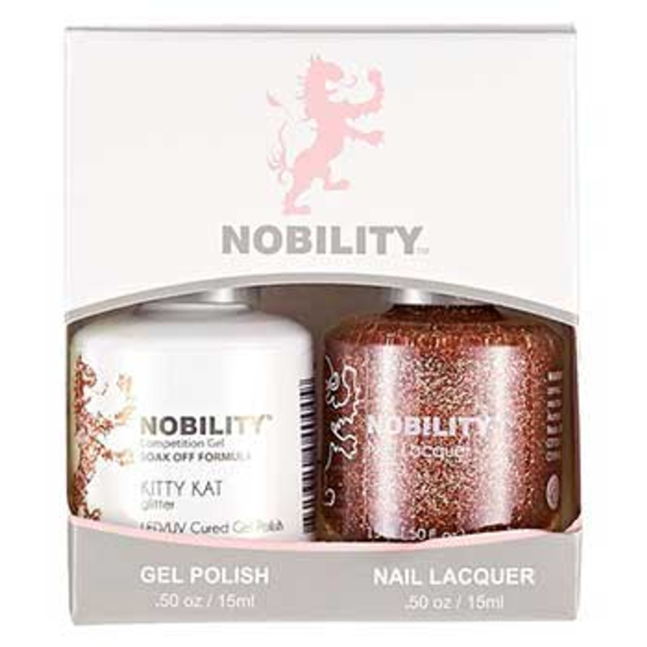 LeChat Nobility Gel Polish & Nail Lacquer Duo Set Tiger Lily - .5 oz / 15 ml