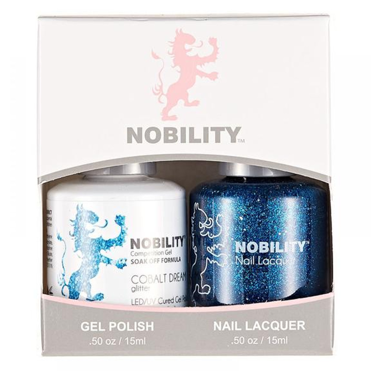LeChat Nobility Gel Polish & Nail Lacquer Duo Set Cobalt Dream - .5 oz / 15 ml