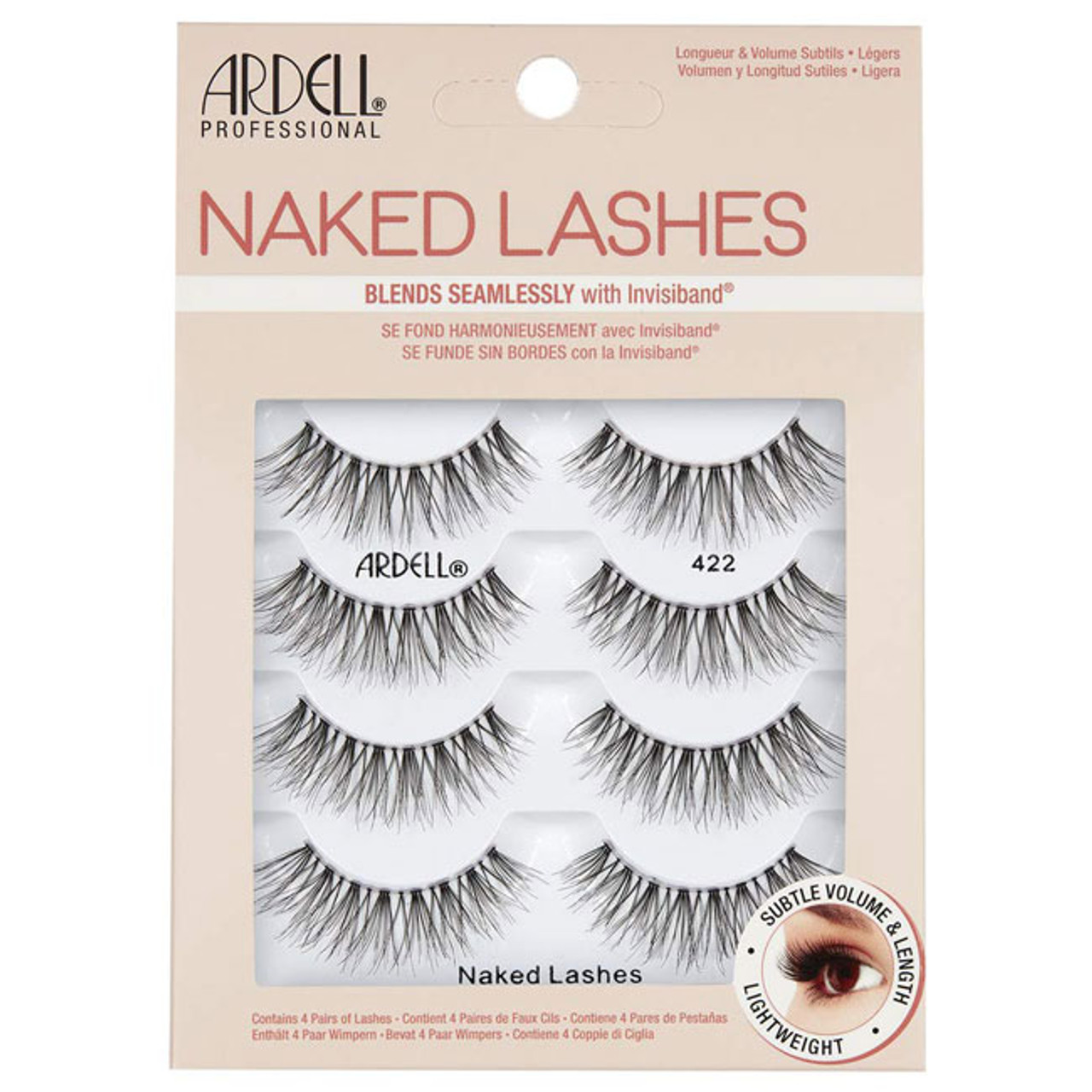 Ardell Professional Naked Lashes # 422 - 4 Pairs / 1 Pack