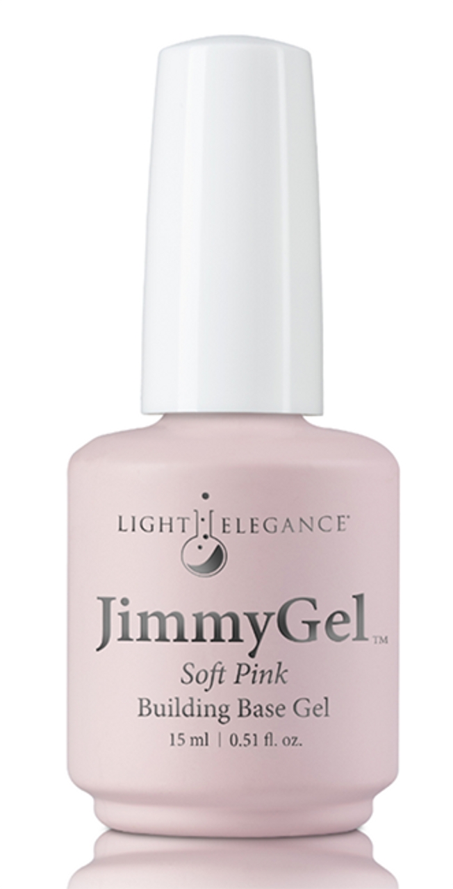 Light Elegance JimmyGel Soak-Off Building Base Soft Pink - 13.5 mL