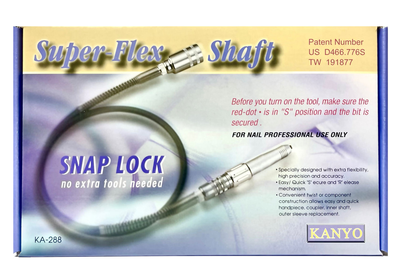 Kanyo Super Flex Shaft 3/32" Shank Snap Lock - Made in Taiwan
