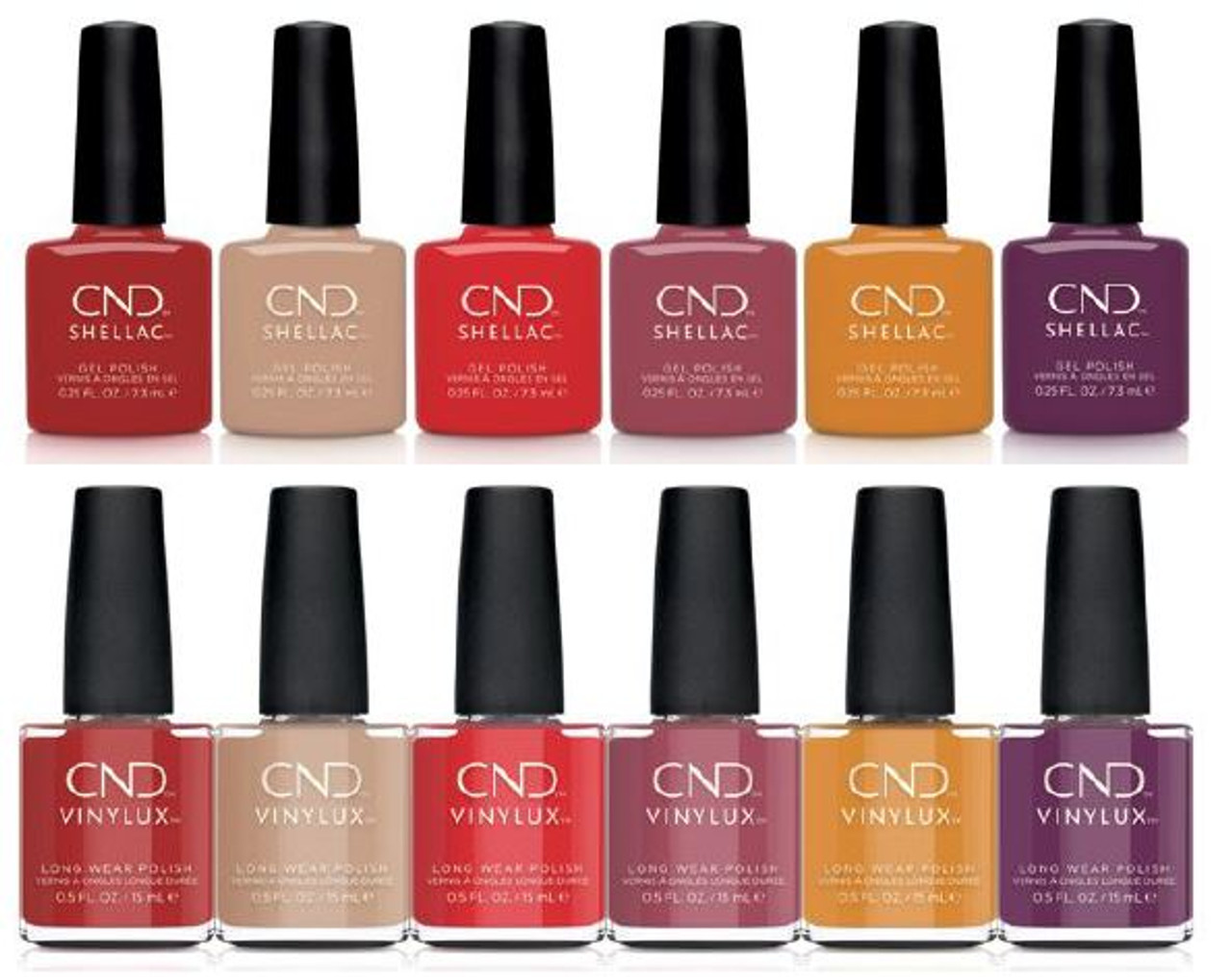 CND Shellac & CND Vinylux Wild Romantics Prepack - 12 PC***No Display