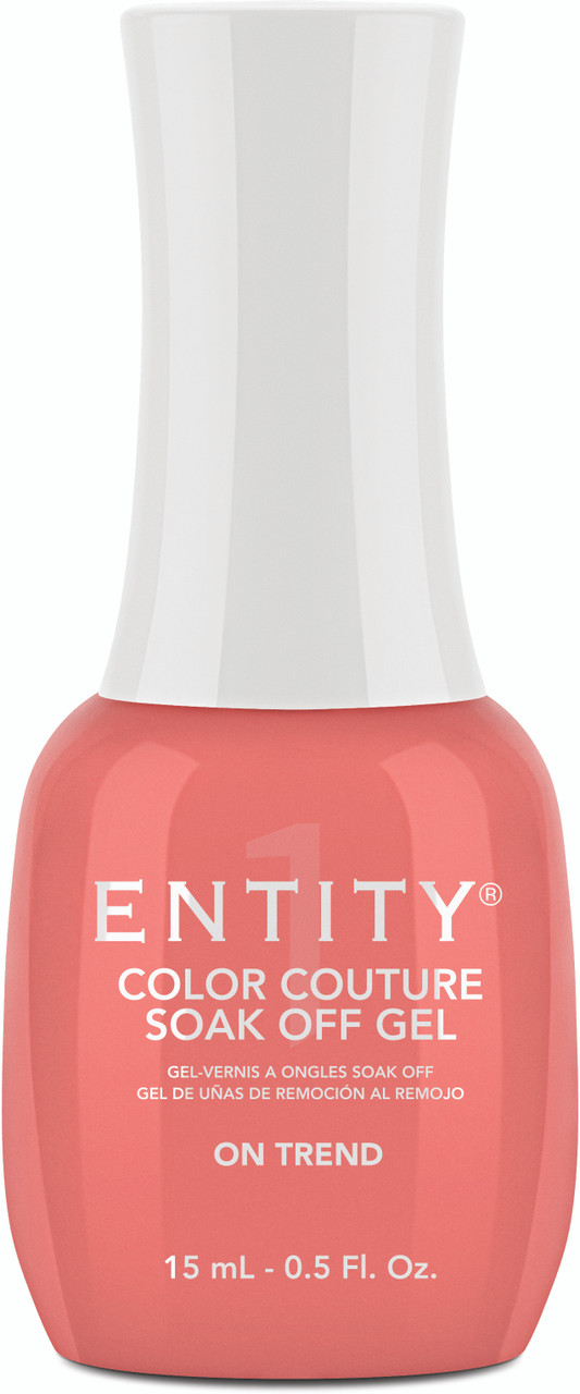 Entity Color Couture Soak Off Gel ON TREND - 15 mL / .5 fl oz
