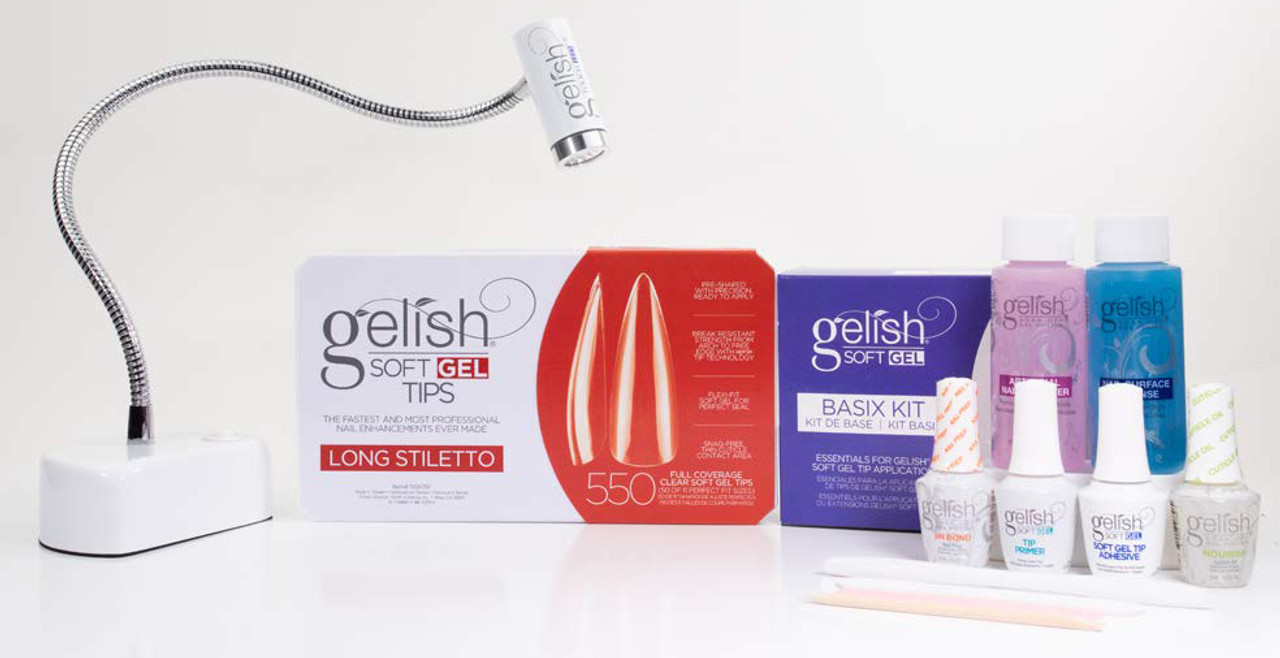 Gelish Soft Gel Bundle Long Stilletto Kit
