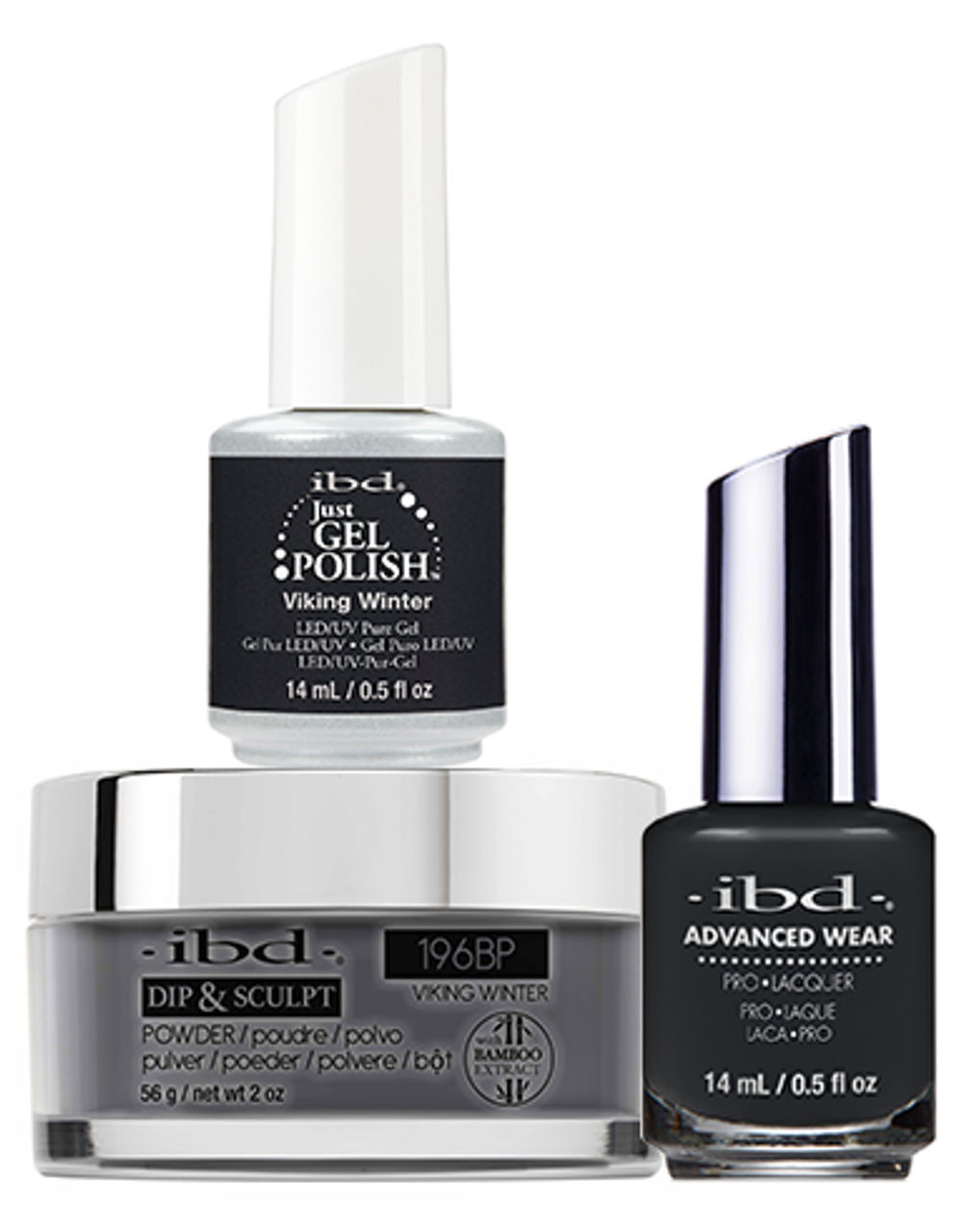 ibd Gel & Dip & Lacquer Trio Set Viking Winter