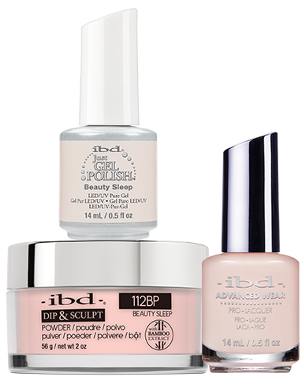 ibd Gel & Dip & Lacquer Trio Set Beauty Sleep