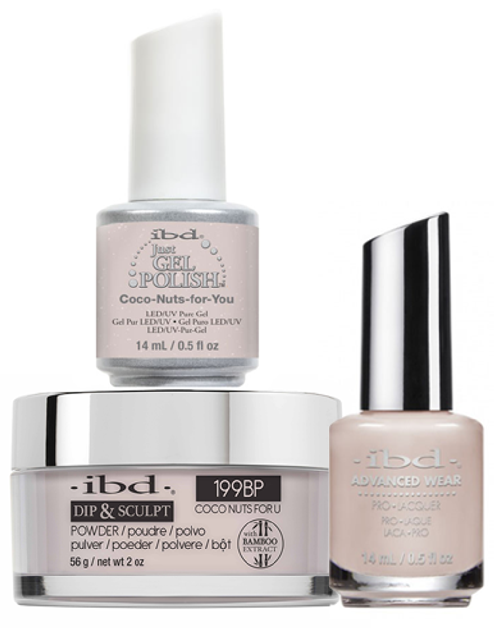 ibd Gel & Dip & Lacquer Trio Set Coco Nuts For U