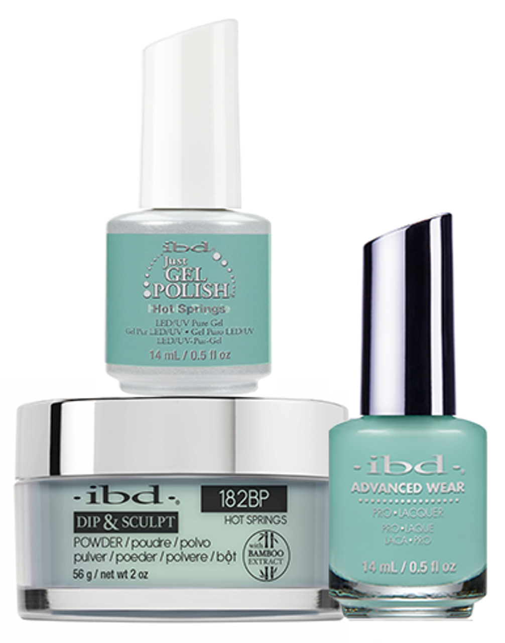 ibd Gel & Dip & Lacquer Trio Set Hot Springs