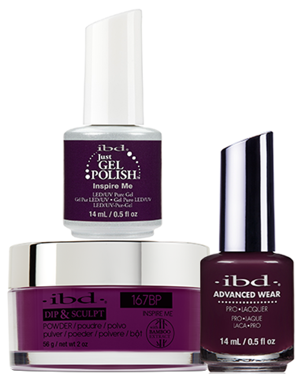 ibd Gel & Dip & Lacquer Trio Set Inspire Me