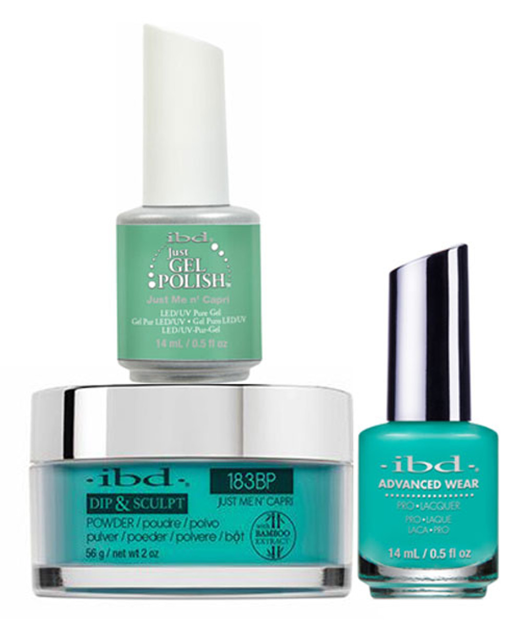 ibd Gel & Dip & Lacquer Trio Set Just Me n' Capri