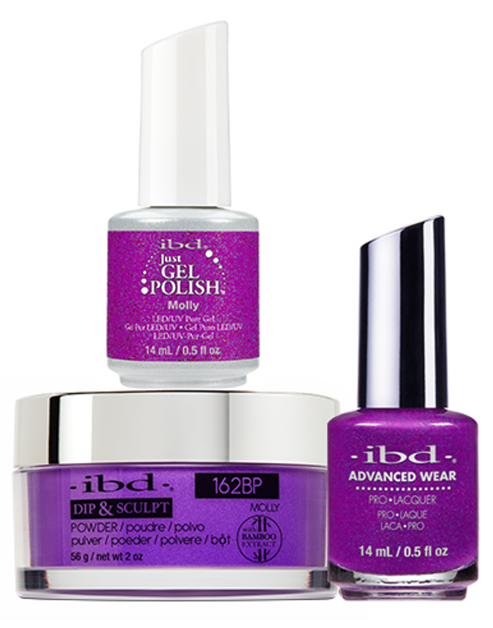 ibd Gel & Dip & Lacquer Trio Set Molly