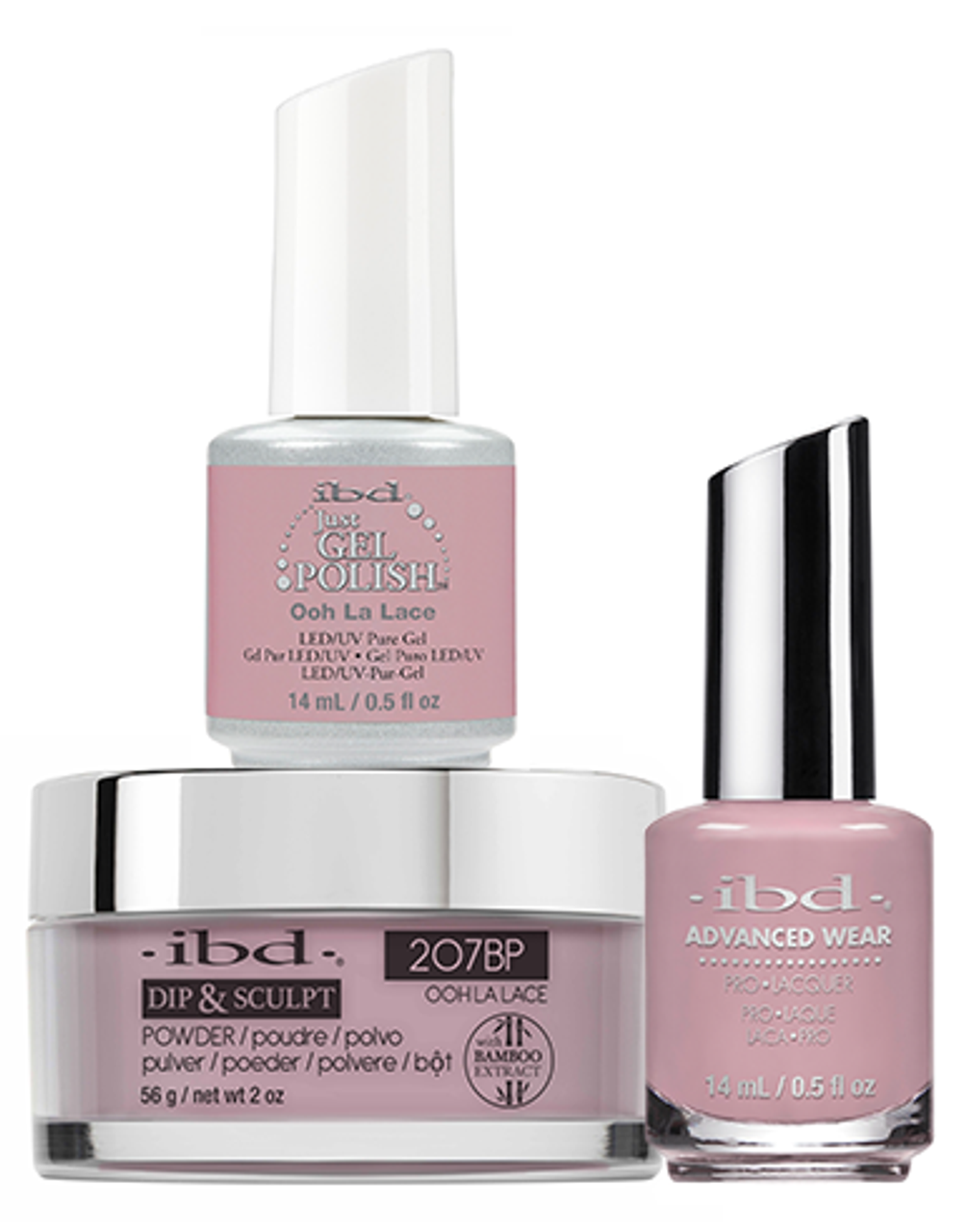 ibd Gel & Dip & Lacquer Trio Set Ooh La Lace