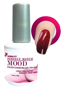LeChat Perfect Match Mood Gel Polish Groovy Heat Wave - .5 oz