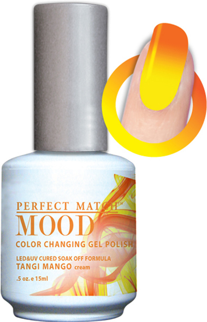 LeChat Perfect Match Mood Gel Polish Tangi Mango - .5oz