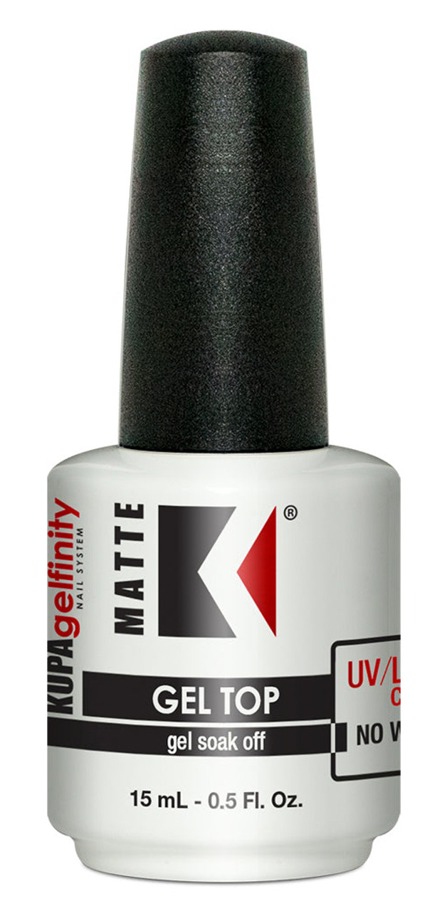 Kupa GelFinity Gel Topcoat Matte Finish 0.5oz / 15 mL.